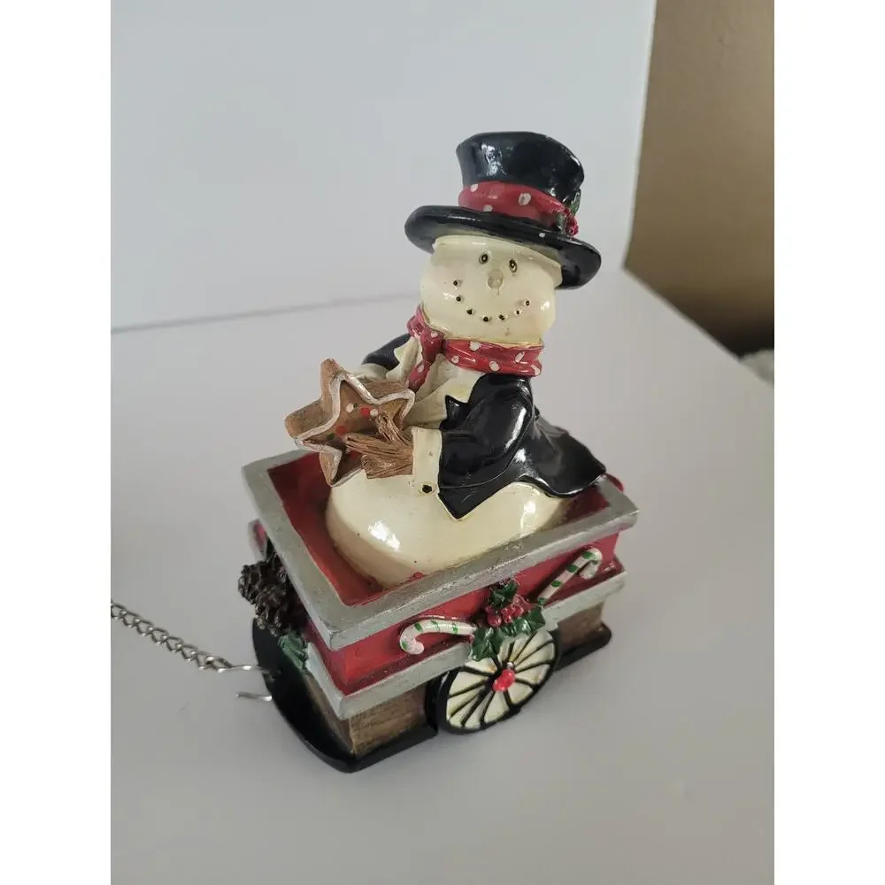 Snowman Christmas Train Musical Three Piece- FLAWED